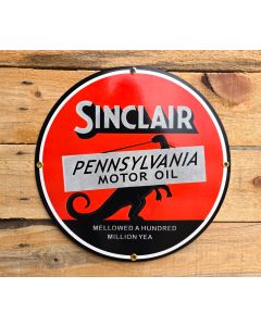 Sinclair Pennsylvania motor oil emailleschild