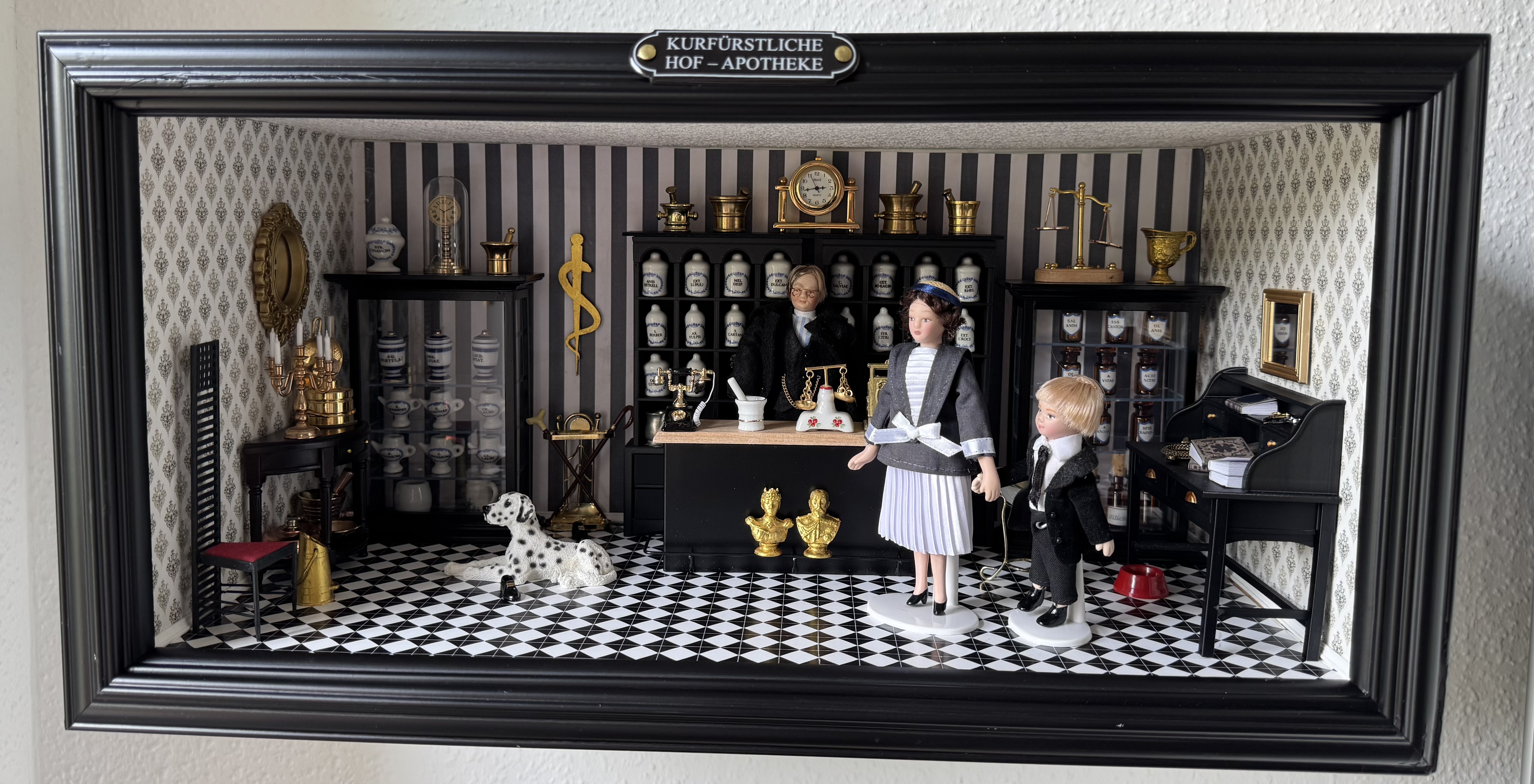 Emaille Namensschild 8 x 2,2 cm klassische Form, 1-2 zeilig