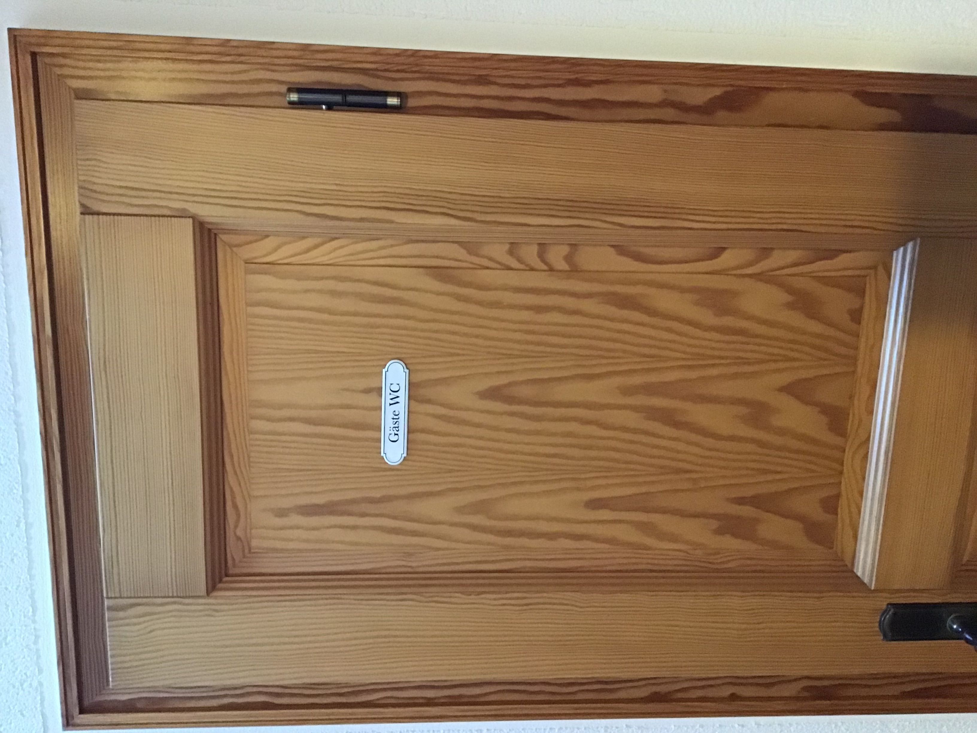 Emaille Tuerschild Gäste-WC klassische Form